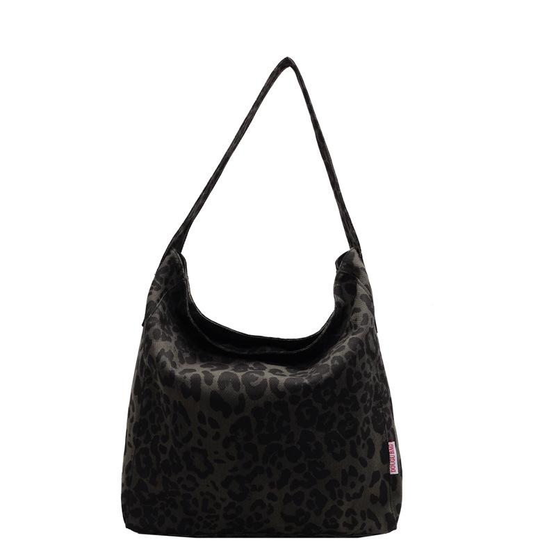 Large Capacity Leopard Print Bag Shopping Bag Women's Shoulder Bag Tote Bag