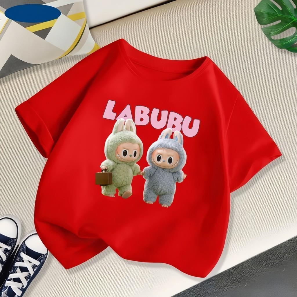 

Модная мультяшная футболка с милым принтом для женщин, с коротким рукавом, летняя, удобная, детская одежда, мягкий топ для детей с круглым вырезом 130