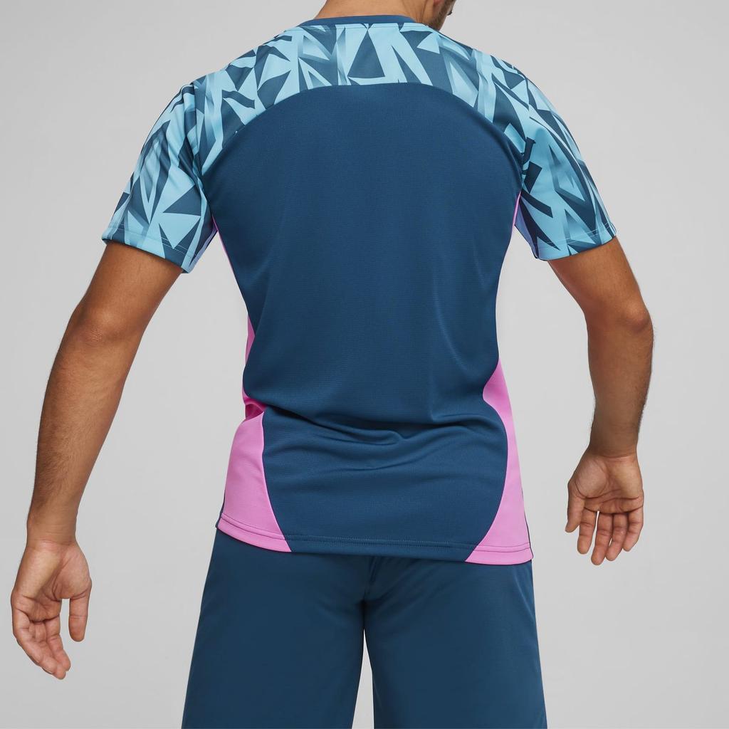 Puma Color Block Casual Sports Round Neck Short Sleeve Printed Dopamine T-Shirt Men T-Shirt Blue 659018-56