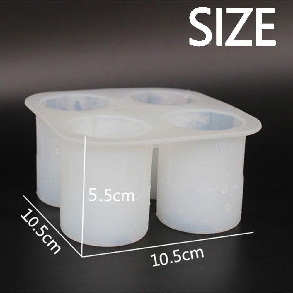 Durable Silicone Ice Tray Flexible Cylinder Ice Mold Easy To Clean Ice Cube Mold Drinking Tool