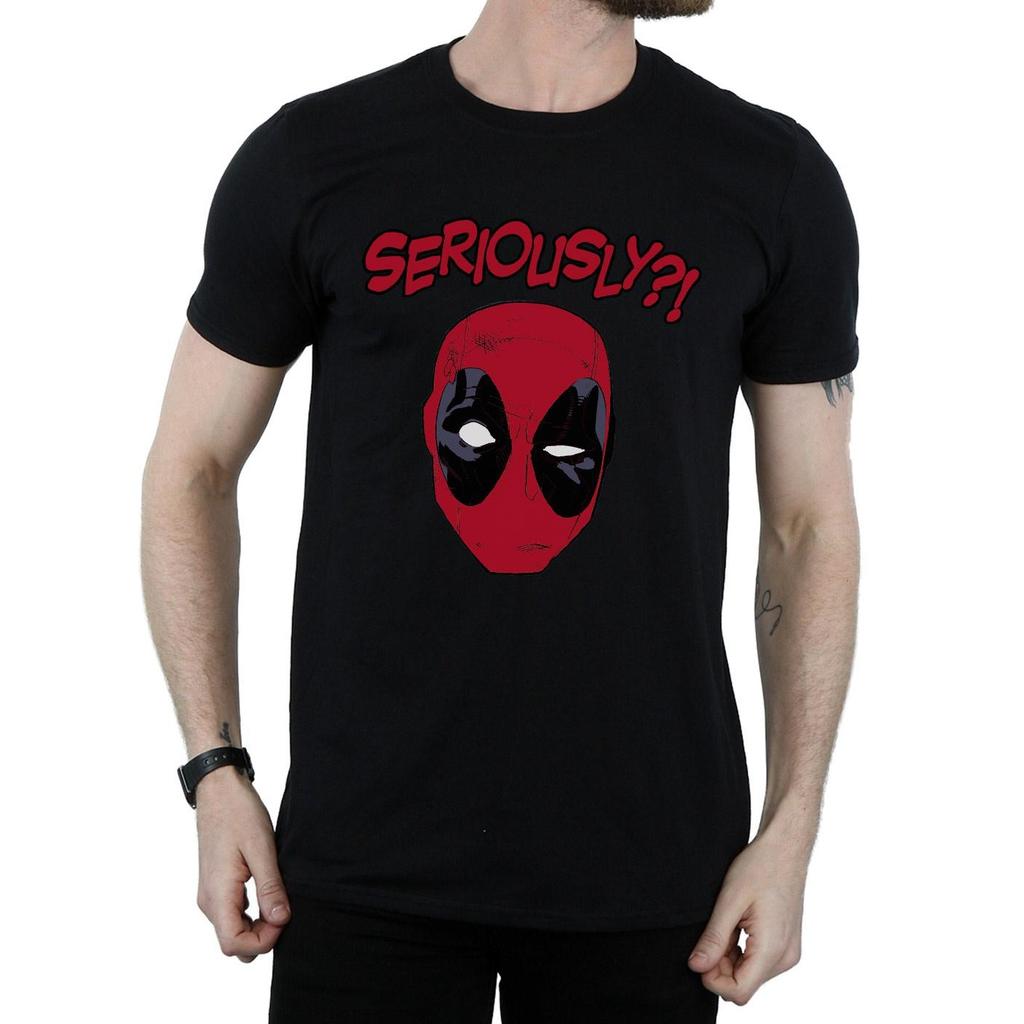 Deadpool Mens Seriously Cotton T-Shirt