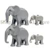 City Animal Zoo Farm MOC Building Block Pig Chicken Sheep Crocodiles Panda Dolphin Elephant Gorilla Fruit Eagle Bricks Toys A31