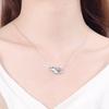 Sterling Elefanten Anhänger Halskette Mit Moissanit Stein Zarte Kette Damen Tier Schmuck Geschenk