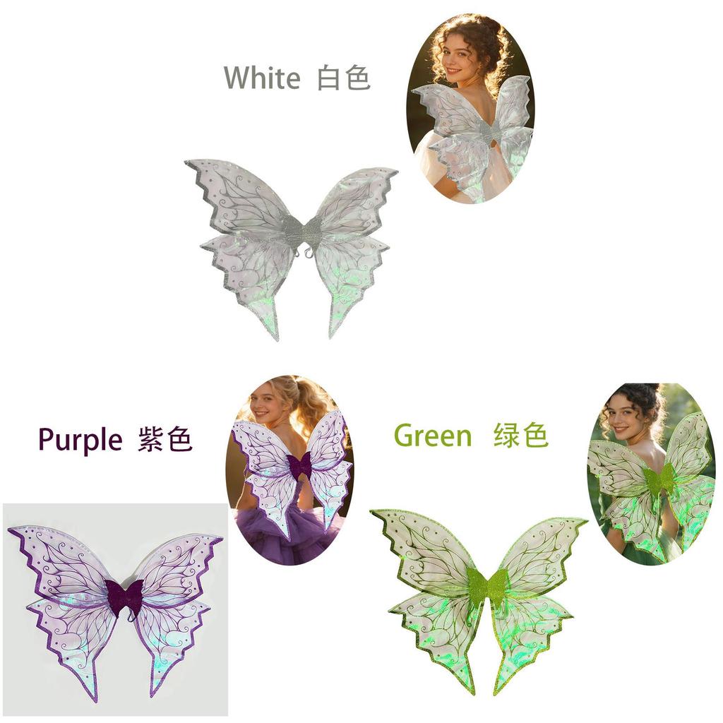 Fairy Butterfly Costume Wings For Kids Dress Up Party With Gold Detailing For Festival Celebrations