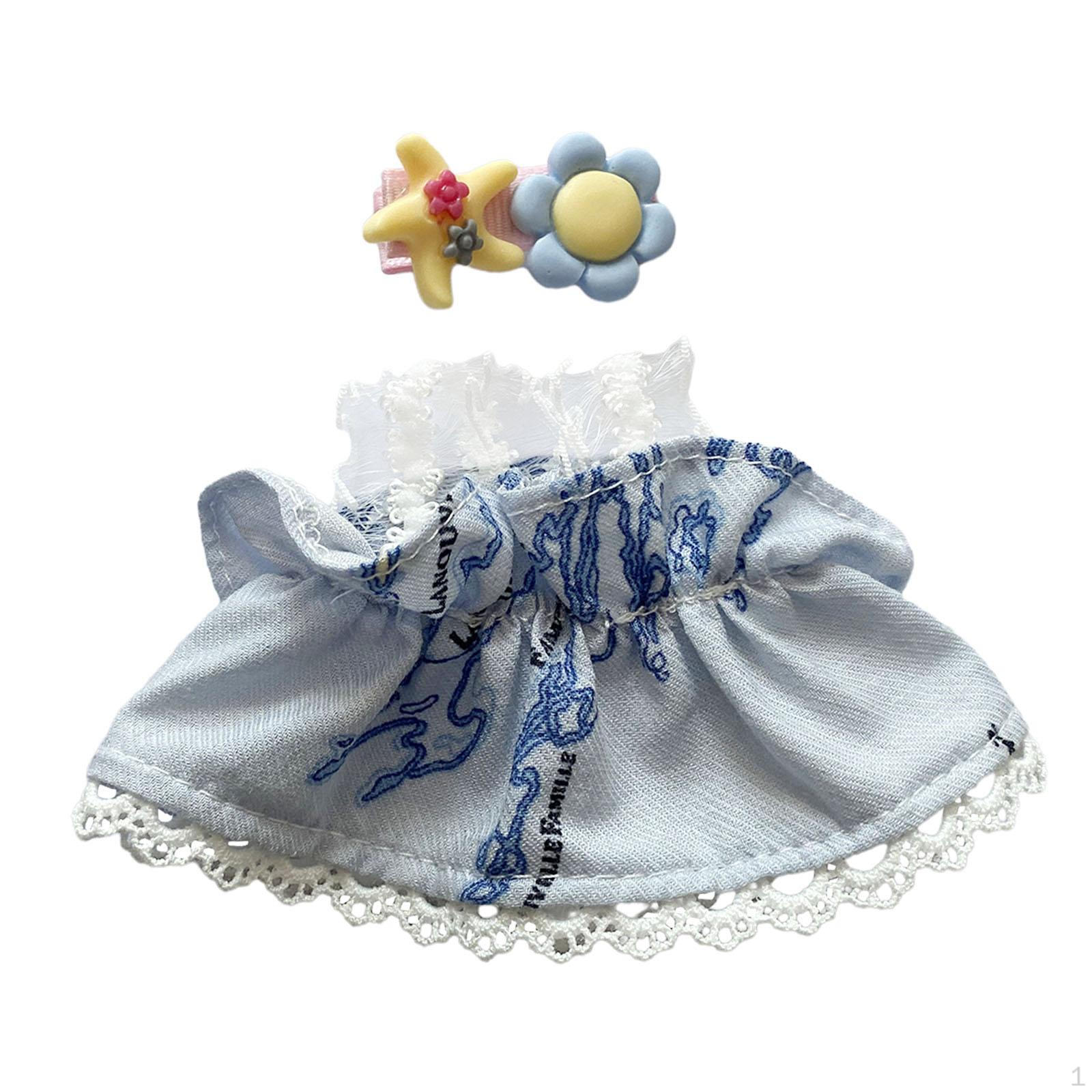 

2 шт. кукольное платье без рукавов DIY головной убор детская игрушка подарок на день рождения подвеска одежда для синий