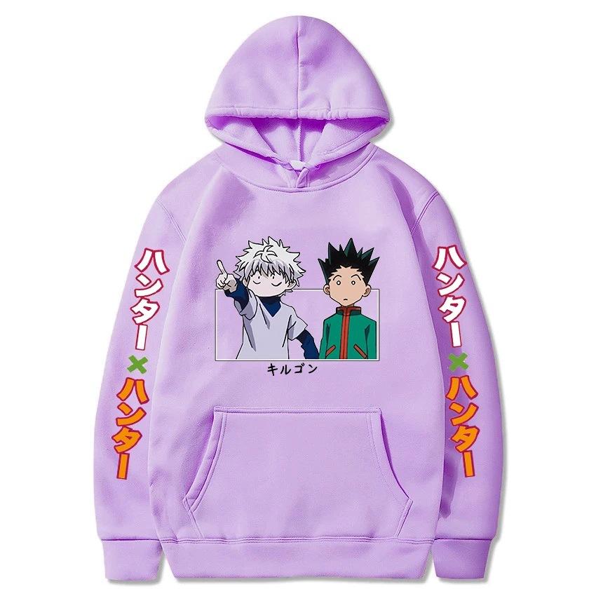Hunter X Hunter Japan Anime Men Women Hoodies Harajuku Gon  Autumn Winter Fleece Streetwear