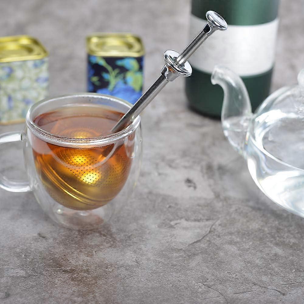 Long-Handle Stainless Steel Tea Strainers - 2pcs Premium Tea Infuser Filter Loose Leaf Tea