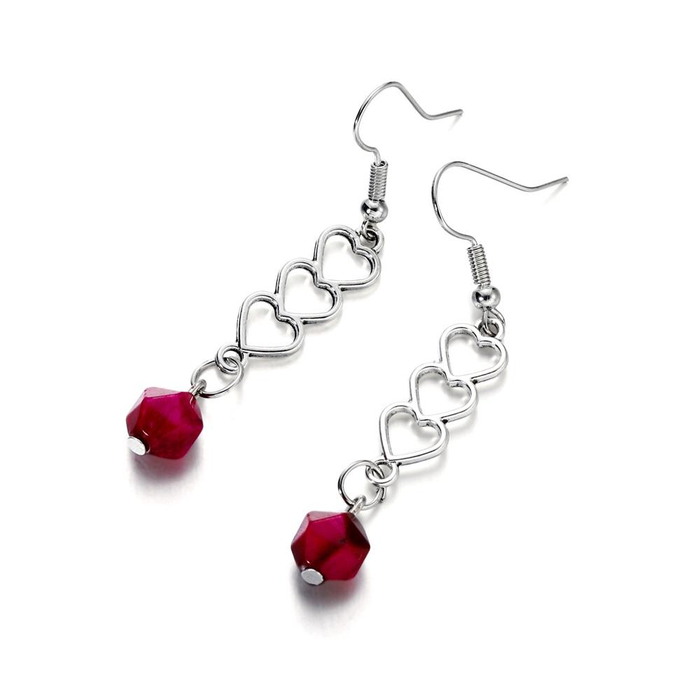 30 Pièces/lot Alliage Couleur Or Argent Cœur Creux Breloques Pour Boucles d'Oreilles Colliers DIY Breloques d'Amour Accessoires de Fabrication de Bijoux