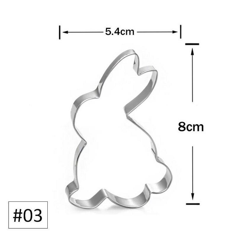 1 szt. Różne Style Stal Nierdzewna Pisanki Wielkanocne Wykrawacz do Ciastek Królik Wielkanocny Jajka Marchewka Forma do Ciastek Artykuły Kuchenne Wykrawacz do Ciastek Narzędzie do Pieczenia