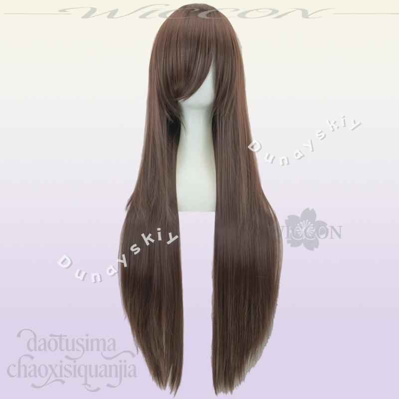 Aozaki Aoko Costume Black Tshirt Red Sexy Dress Goth Lolita Dark Brown Long Wigs Halloween Cosplay Anime WITCH ON THE HOLY NIGHT XS