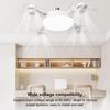 3 Colors Lamp Socket Fan Light 3 Speeds Fan Plug in Ceiling Fan Screw in Ceiling Fan  Garage