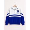 Womens Streetwear Zip-Up Stand Collar Sweatshirt 3D Digital Print Loose Fit Casual Top