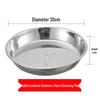 ZISIZ Stainless Steel Round Steamer Plate Set
