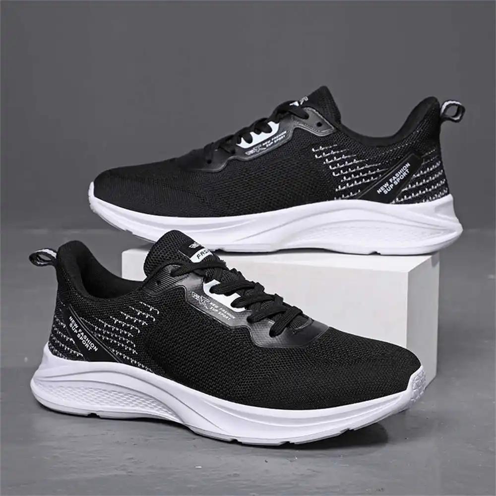 FashionBlack Round Nose Man's Sports Basketball Black School Shoes Basketball Sneakers 48 Size Loafersy Exercise New Season