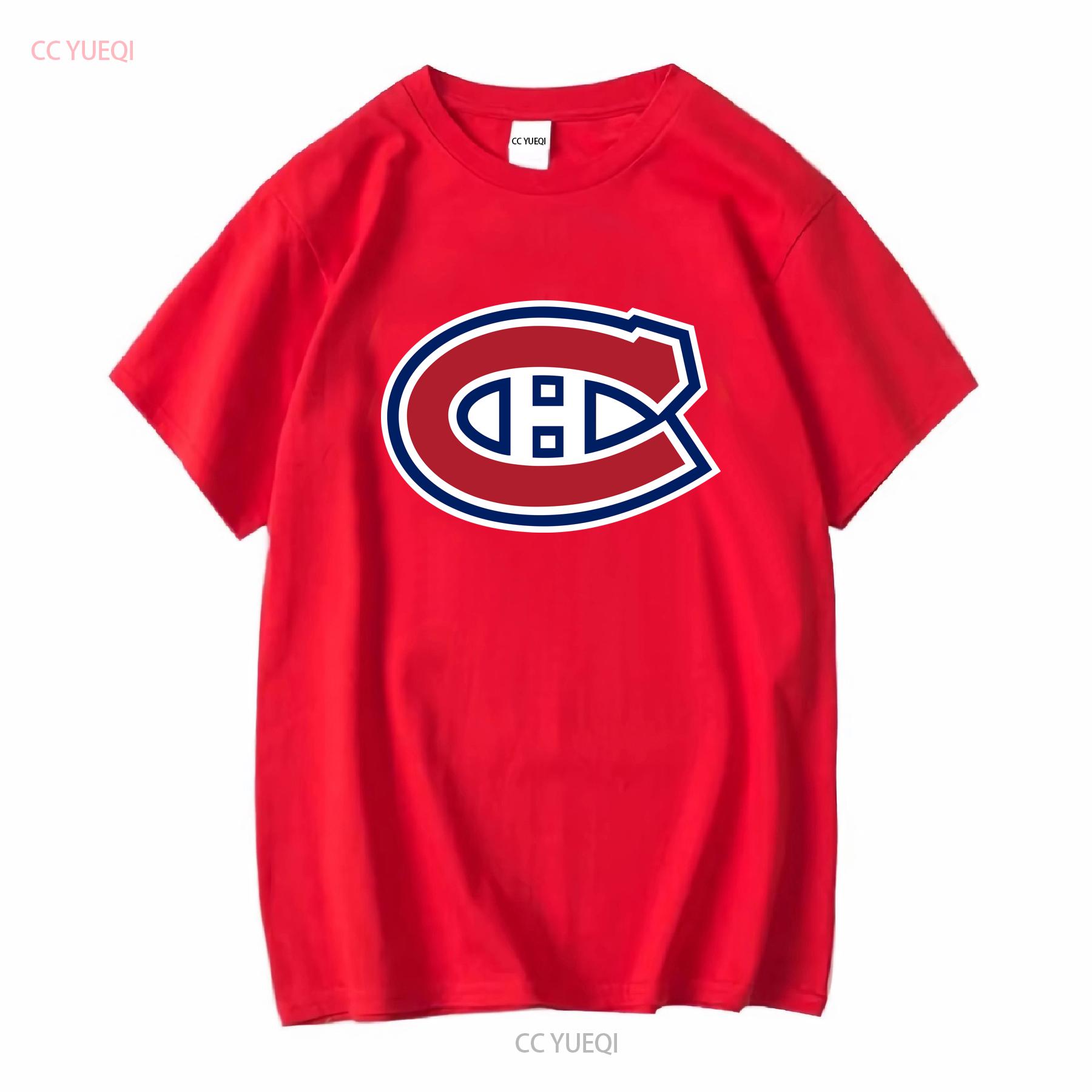 Montreal canadians logo Active T Shirt Funny TEE American vintage Washed Breathable Unisex Slightly homme Versatile Stretched S