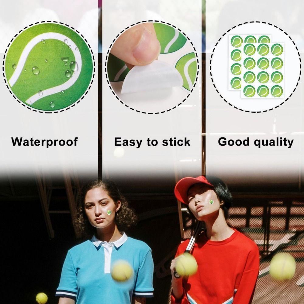120Pcs Sports Theme Sports Ball Stickers Black White Removable Face Tattoo Stickers Round Labels Self-Adhesive