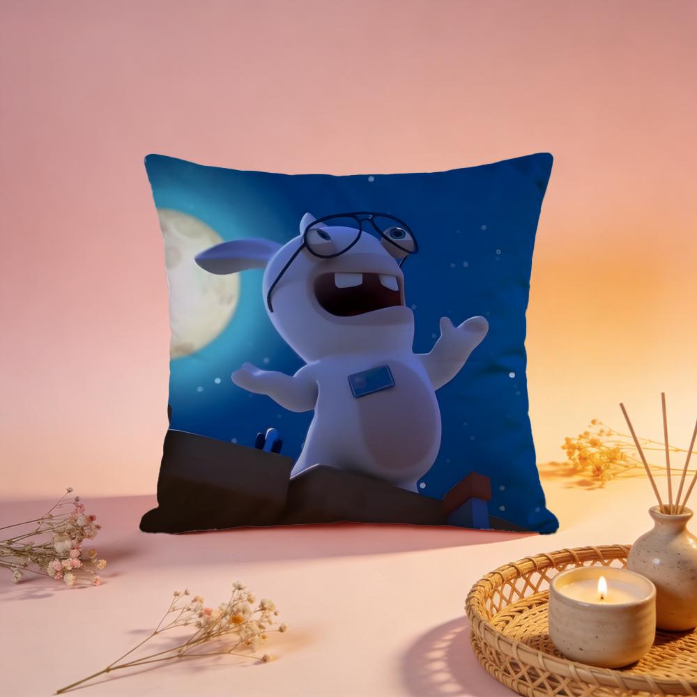 Popular RRabbids Invasionable Cushion Cover Comfortable Durable Pillow Cover MultiScene for Home Office Car Sofa