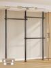 Floor-Standing Clothes Rack: Bedroom Hanger, Retractable Drying Rod, Coat & Hat Rack.