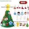 Handmade Felt Christmas Tree for Kids with DIY Ornaments and 3D Pendant
