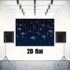1pc Graduation Background Cloth - Elegant Navy Blue and Gold Degree Cap Decoration  No Power Required