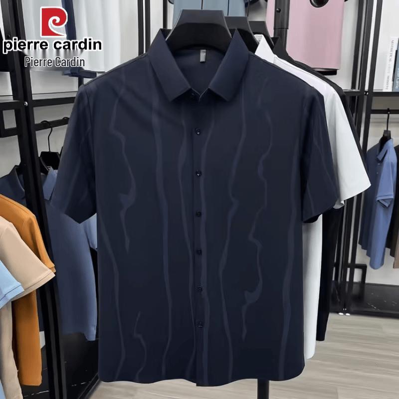 Pierre Cardin Men's Ice Silk Stripe Polo Shirt