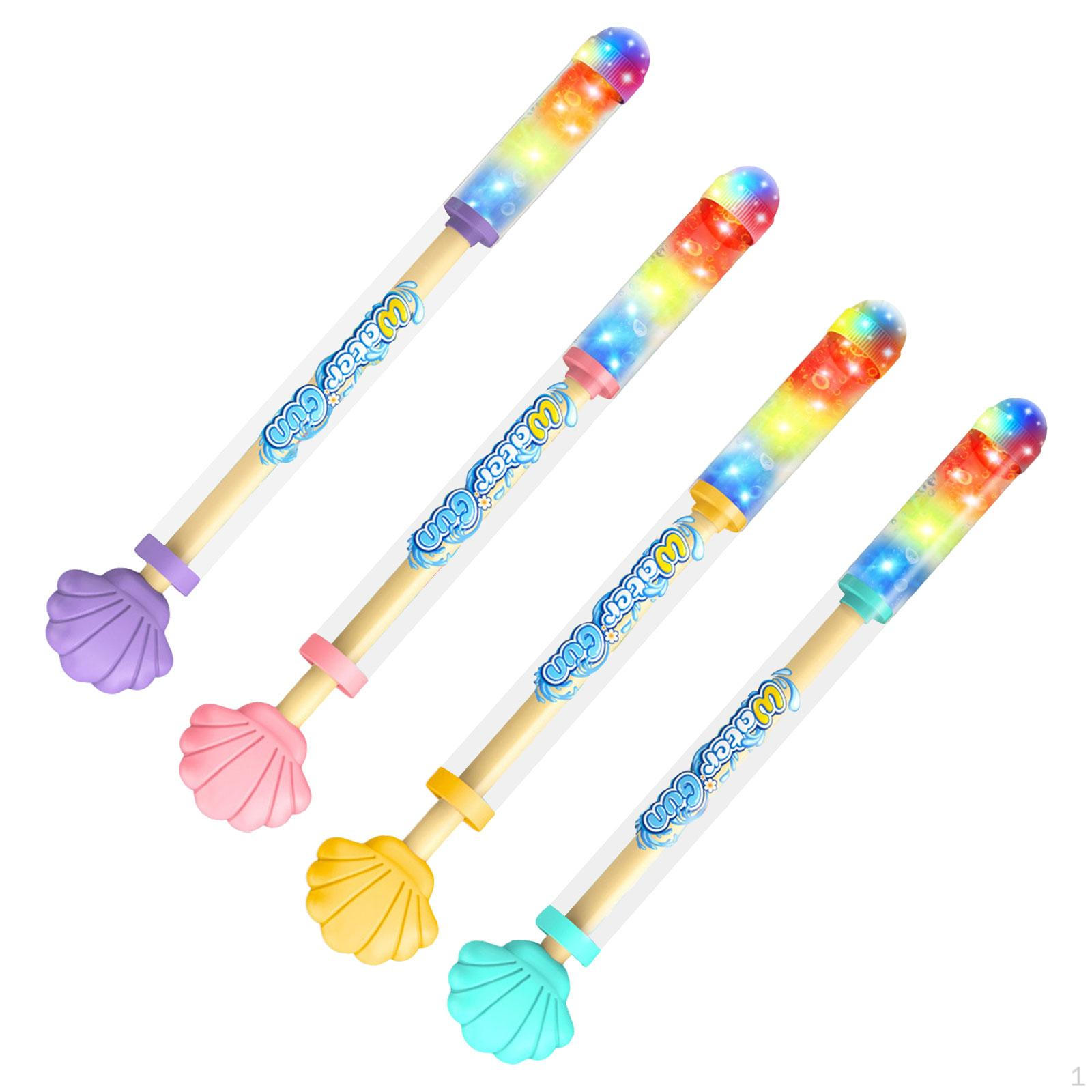 

4Pcs Water Squirters for Kids Pool Toys with Light Ages 3 Years up Interactive Fighting Play