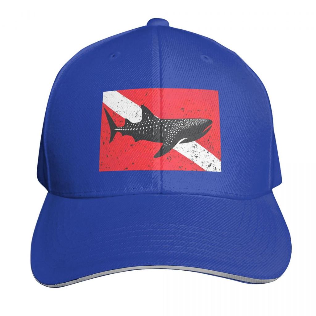 Scuba Diving Dive Flag And Shark Cap Fashion Casual Baseball Caps Adjustable Hat Hip Hop Summer Unisex Baseball Hats