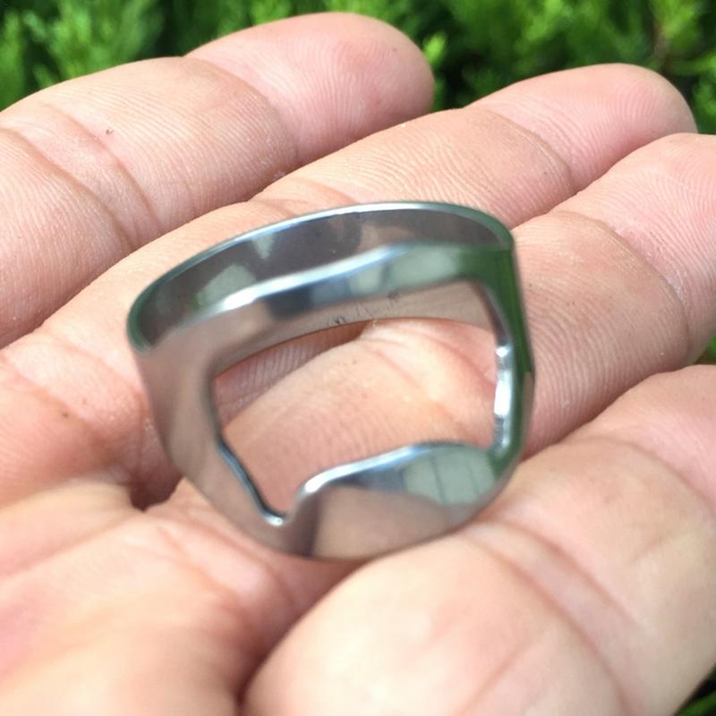 

Ring Bottle Opener Beer Bottle Opener Ring Can Opener Fashion Jewelry Small Beer Opener Ring Beer Bar Tool For Home Travel серебряный