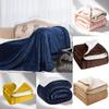 Thickened Color Solid Double Layer Coral Fleeces Blanket Bed Supplies Home For