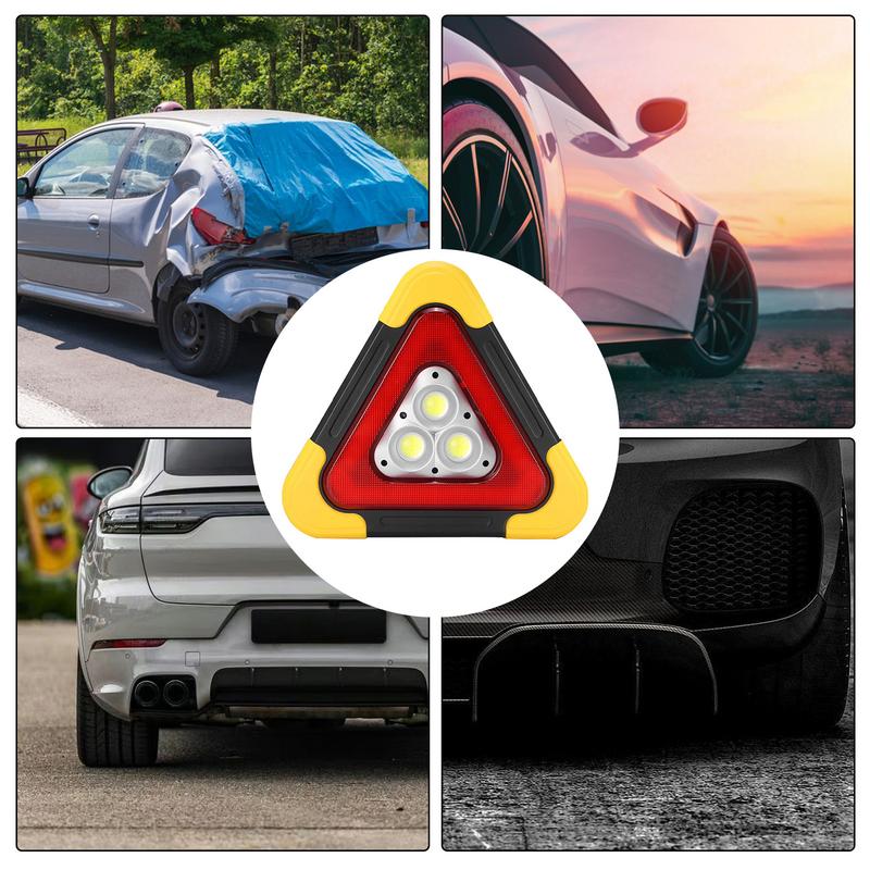 Lumină triunghiulară de avertizare auto LED multifuncțională Lumină pliabilă de siguranță pentru urgență Lumini LED portabile pentru vehicule Produse auto