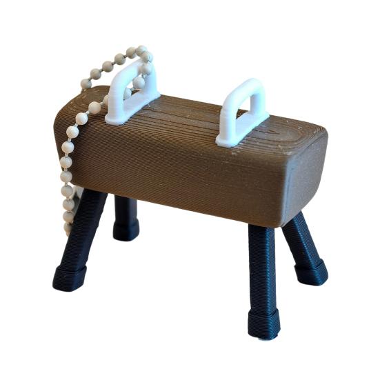 Bag Pendant Pommel Horse with Hanging Design Keychain Chain