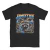T-shirts Vintage Jimothy Seattle Raccoon Collage Rétro Unisexe Col Rond 100% Coton Manches Courtes T-shirts Cadeau d'Anniversaire Vêtements