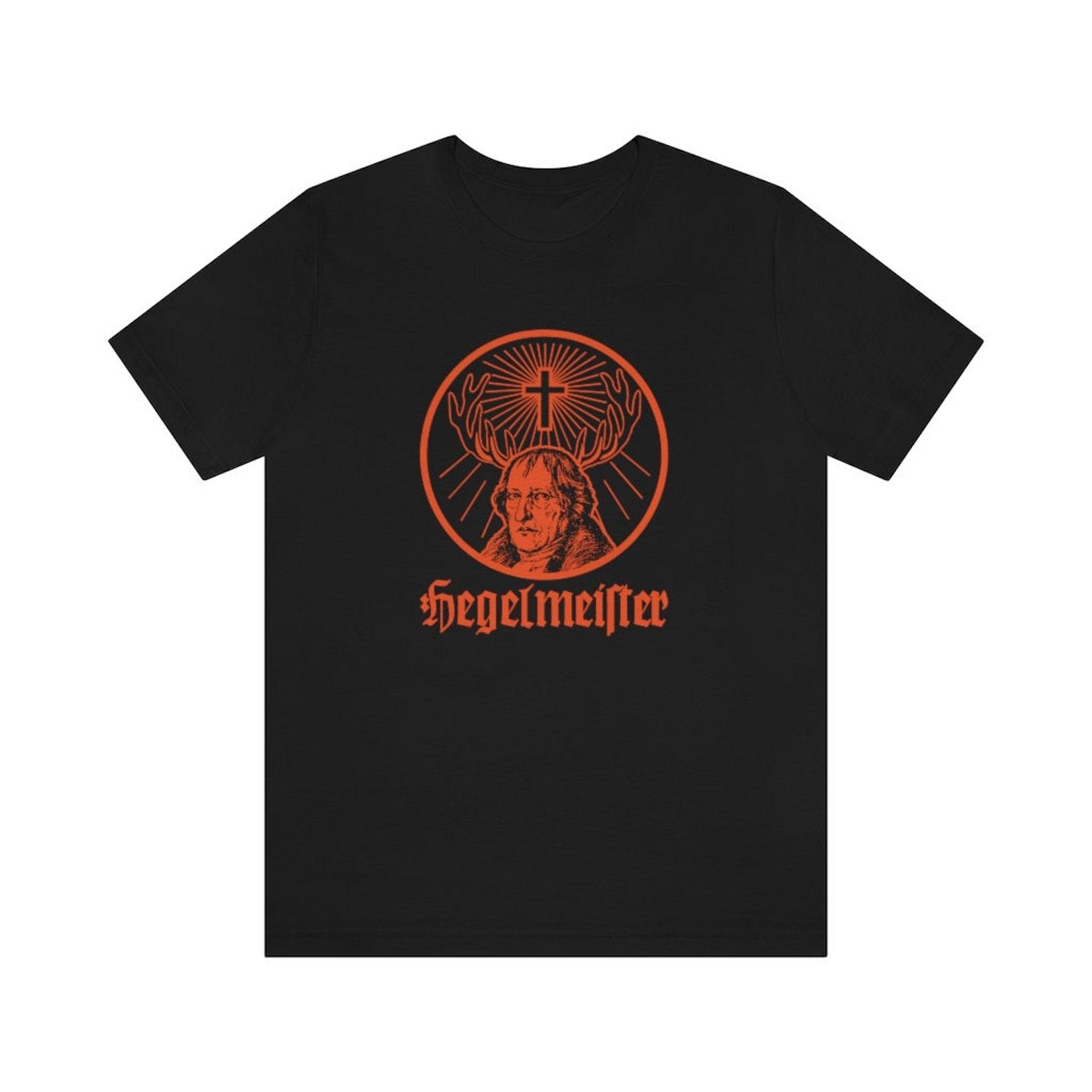 Master Hegel Drinking Philosophy T-shirt 4XL