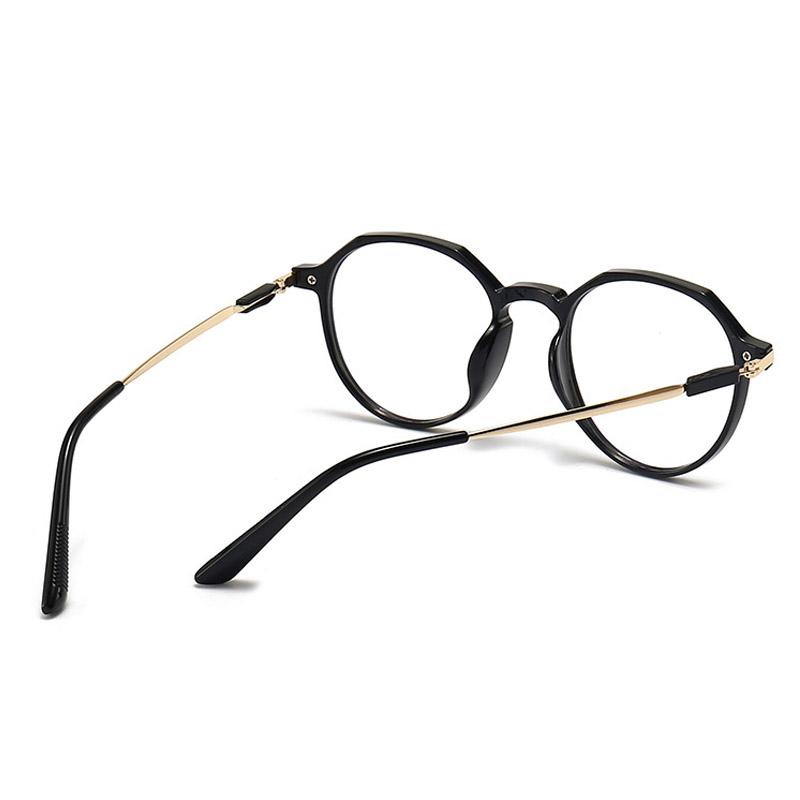 Unisex Fashion Round Myopia Glasses Men Women Prescription Eyewear with Diopter 0 To -6.0 Luxury Short-sighted Eyeglasses
