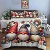 Christmas Gnome Print Bedding Set Duvet Cover 1 Duvet Cover 2 Pillowcases Adult and Children Bedding Set Luxury Holiday Gifts