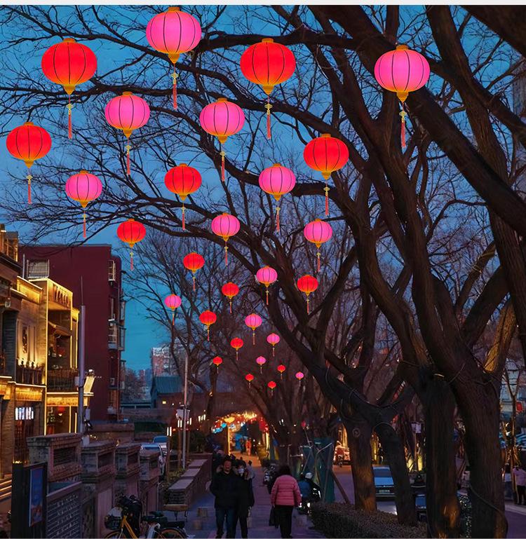 2026 Waterproof Red Lanterns for Outdoor Spring Festival Tree Decorations