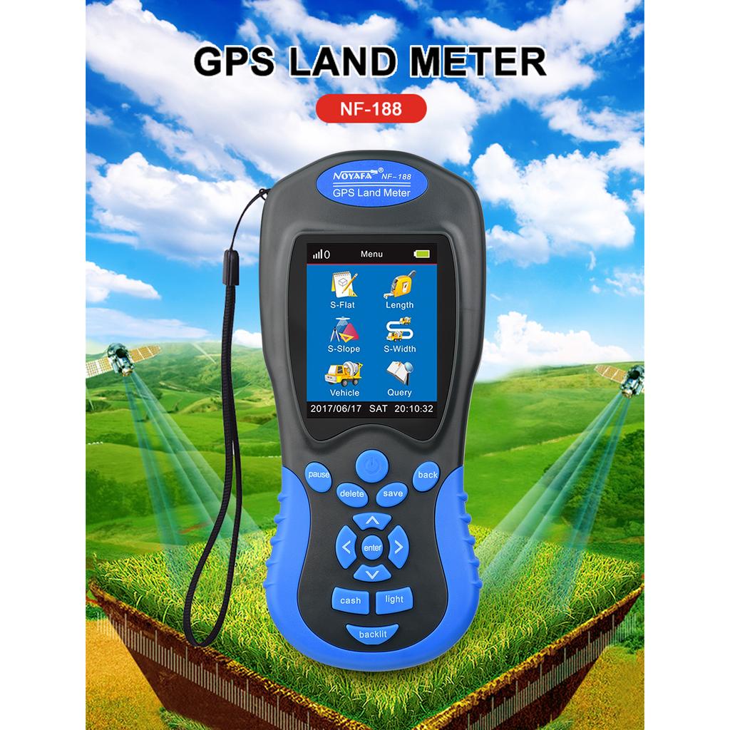 NOYAFA NF 198 GPS Land Meter Handheld Digital LCD Farmland Area Length Height Pressure Satellite Measuring Device,