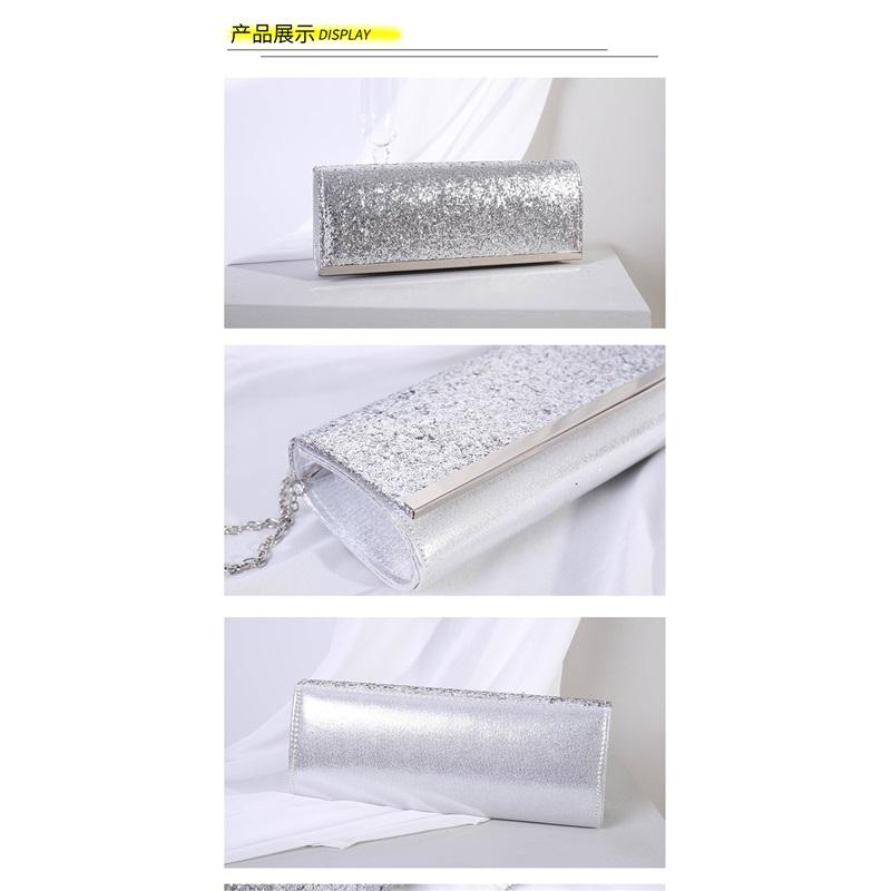 Sequin Women Evening Clutch Bag, Sparkly Mini Crossbody Shoulder Purse for Wedding Party Daily