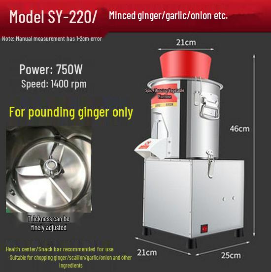 Commercial Electric Vegetable Chopper & Mincer for Chicken Feed and Granular Filling