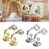 2 Pcs Large Rhinestone Hanging Hooks Curtain Wall Tie Back Hook Hanger Holder