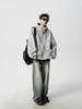 Men's Winter Heavyweight Fleece-Lined Deconstructed Patchwork Hoodie – Streetwear Trend