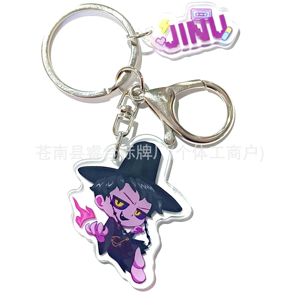 Dämonenjägerin Girlgroup Animation Peripherie Girlgroup Acryl Schlüsselanhänger Zweiteiliges Set Anhänger Schultasche Studentengeschenk