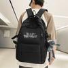 Schoolbag Female Korean Version Versatile High School Junior High School Student Backpack Japanese Alphabet Printing Couple Large Capacity Backpack
