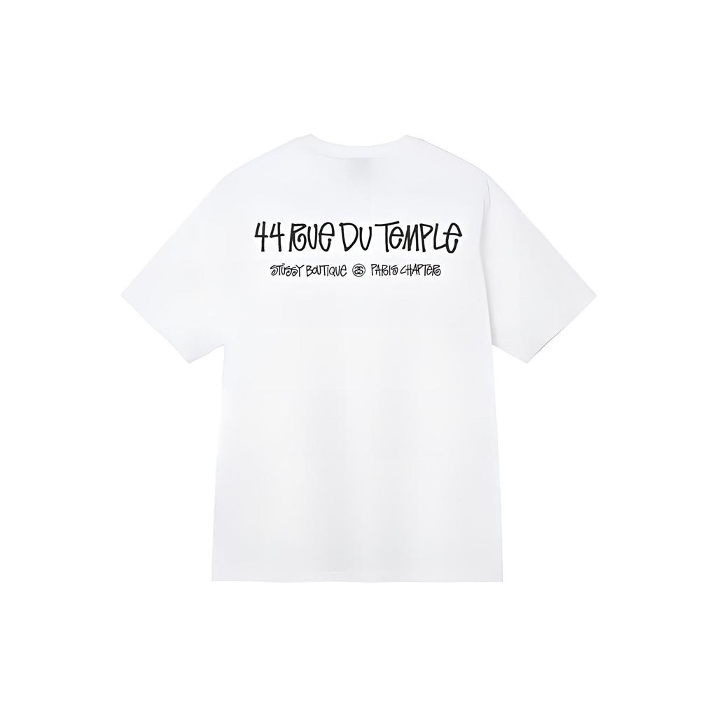 Stussy SS22 Printed Character Crew Neck Cotton Vintage T-Shirt Unisex Tops White 3903776
