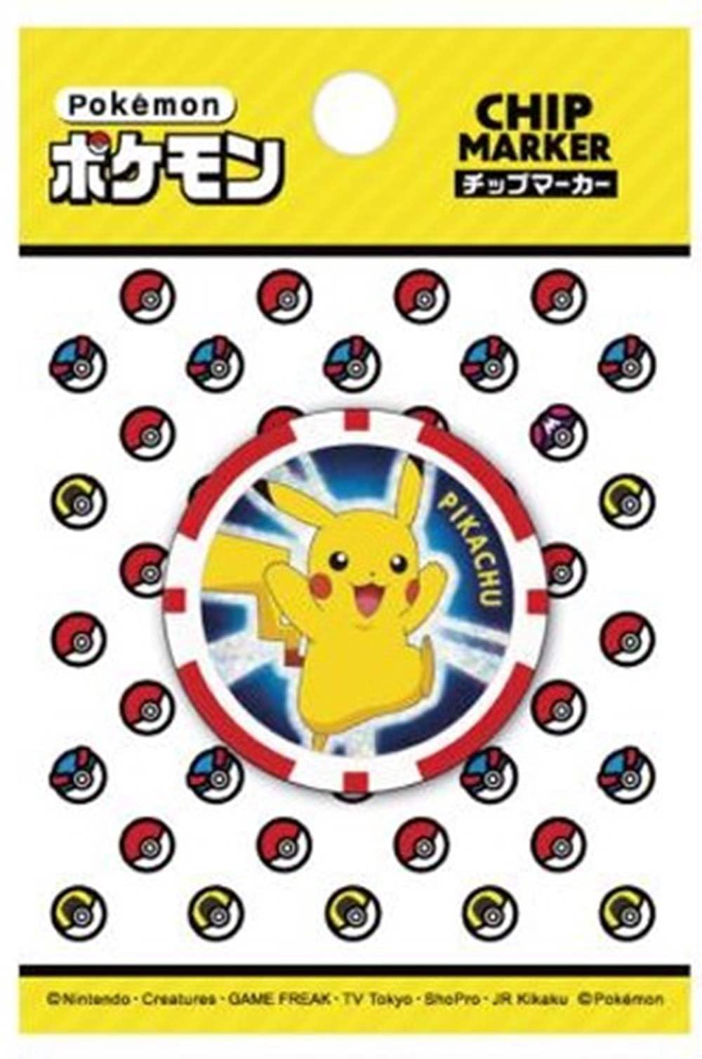 Kasco Зеленый Маркер Покемон Карманные Монстры Чип-Маркер Пикачу Унисекс PMMC001