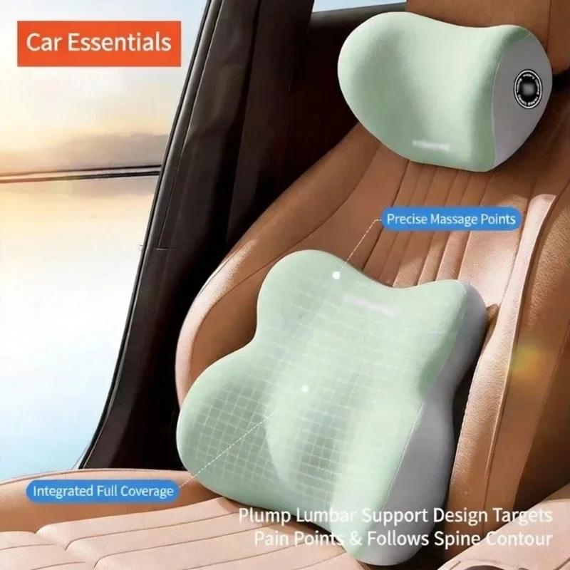 Araba Baş Desteği Bel Desteği Bel Yastığı Hafızalı Köpük Yastık Sırt Desteği Bel Yastığı Araba Rahat Boyun Yastığı Araba Aksesuarları
