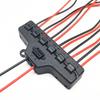 6 Ports Wire Connector Splitter 1 In 6 Out Push-in Type Electrical Terminal Block Parallel Type Constant Voltage