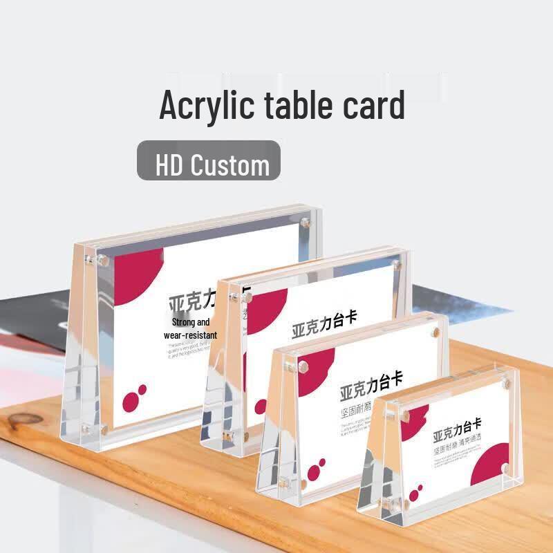 SEE KEAN Acrylic Magnetic Slanted Table Sign