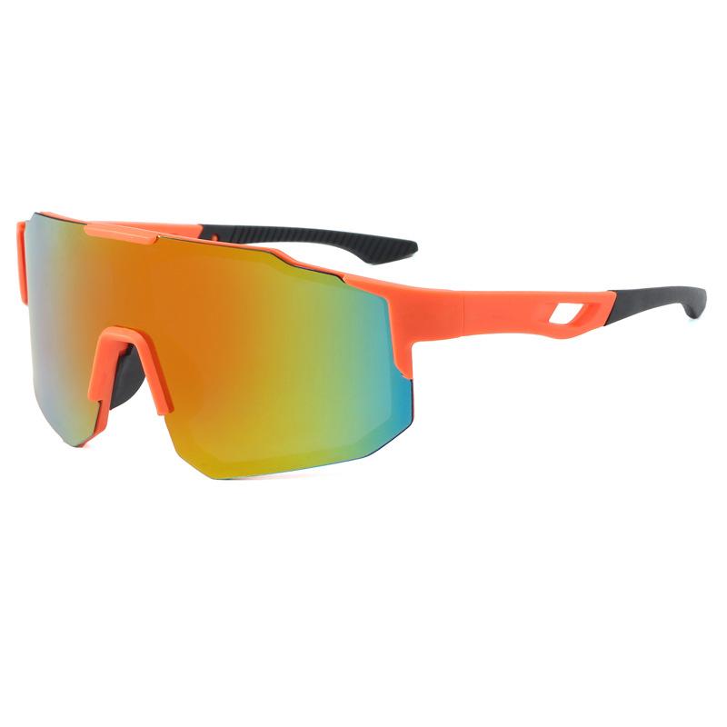 

Sports Sunglasses Lightweight Wraparound Frame UV Protection Outdoor Cycling Running Eyewear with Adjustable Nose Pads and Rubberized Temples One Size