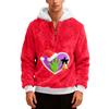 Men's  Plush  Half  Zipper  Hooded Hood  Hoodie